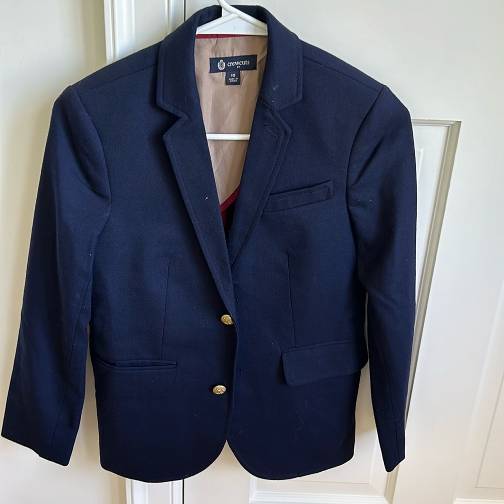 J. Crew Boys Navy Blazer - size 10
